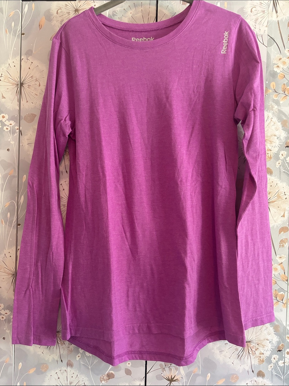 Reebok Women's Long Sleeve Crewneck Tee - Purple